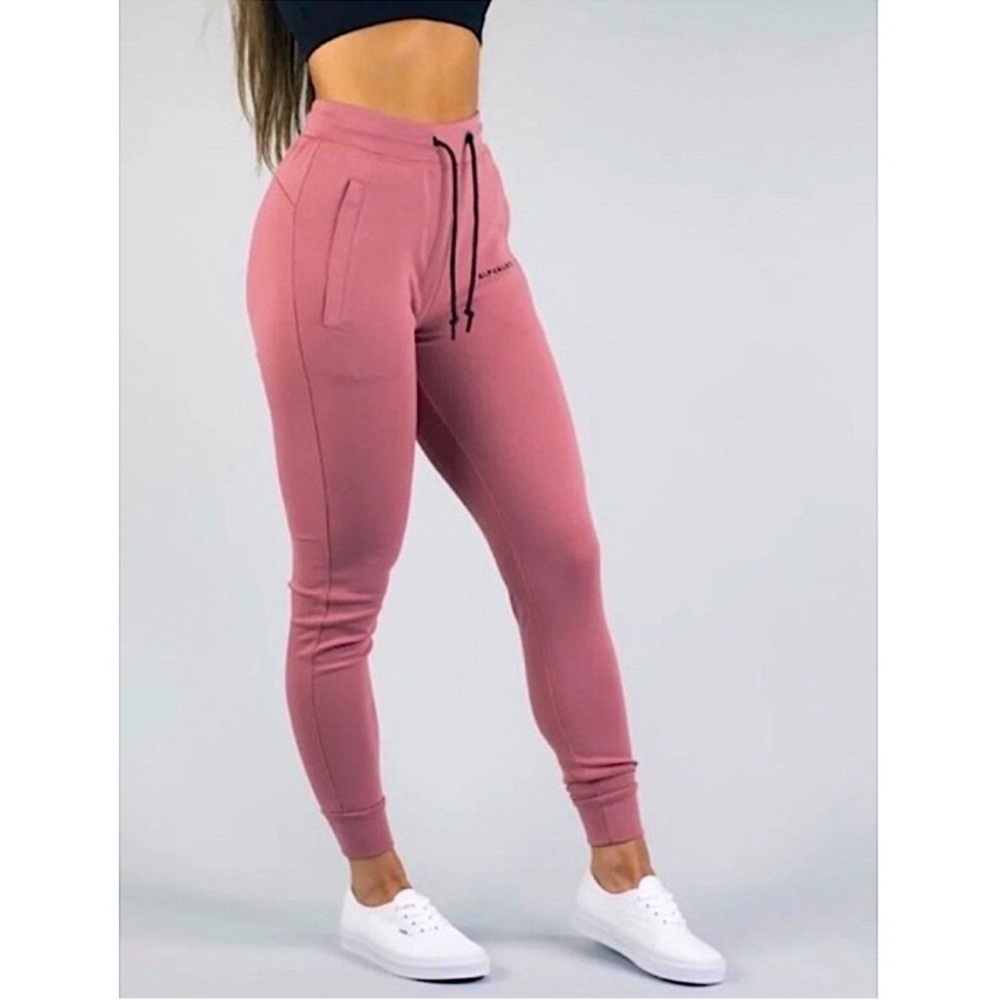 Alphatlete Athleisure Lounge Joggers Salmon Colored Pink Sweatpants XS